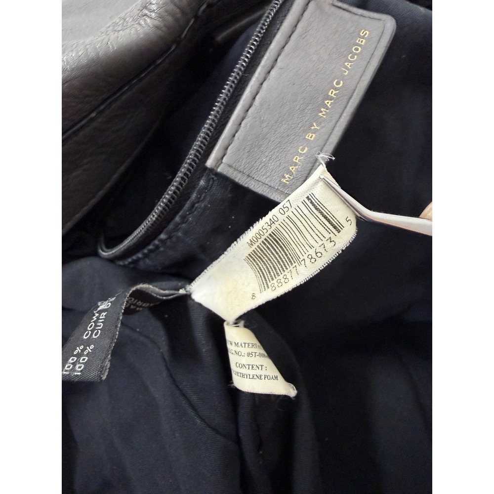 Marc by Marc Jacobs Hobo Q Hillier Gray Pebbled Leather Satchel Crossbody Purse - Picture 9 of 12